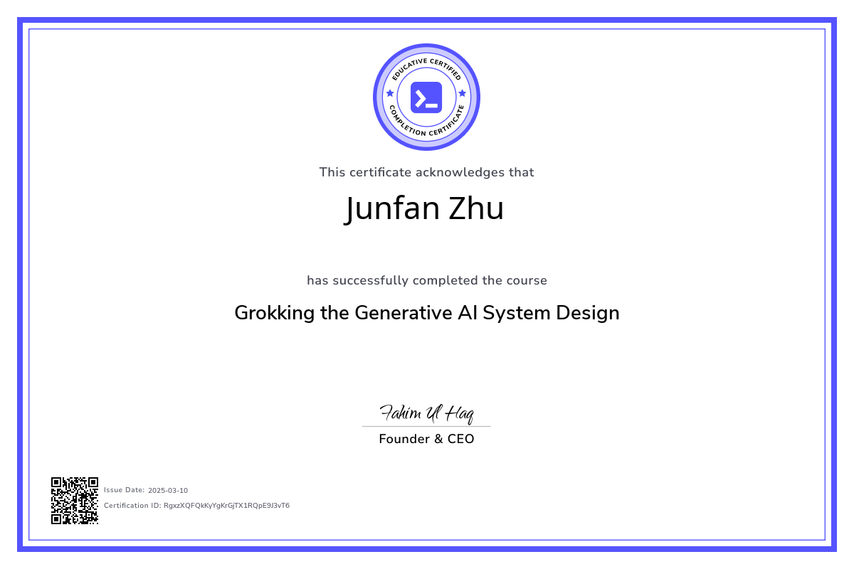 Course Certificate