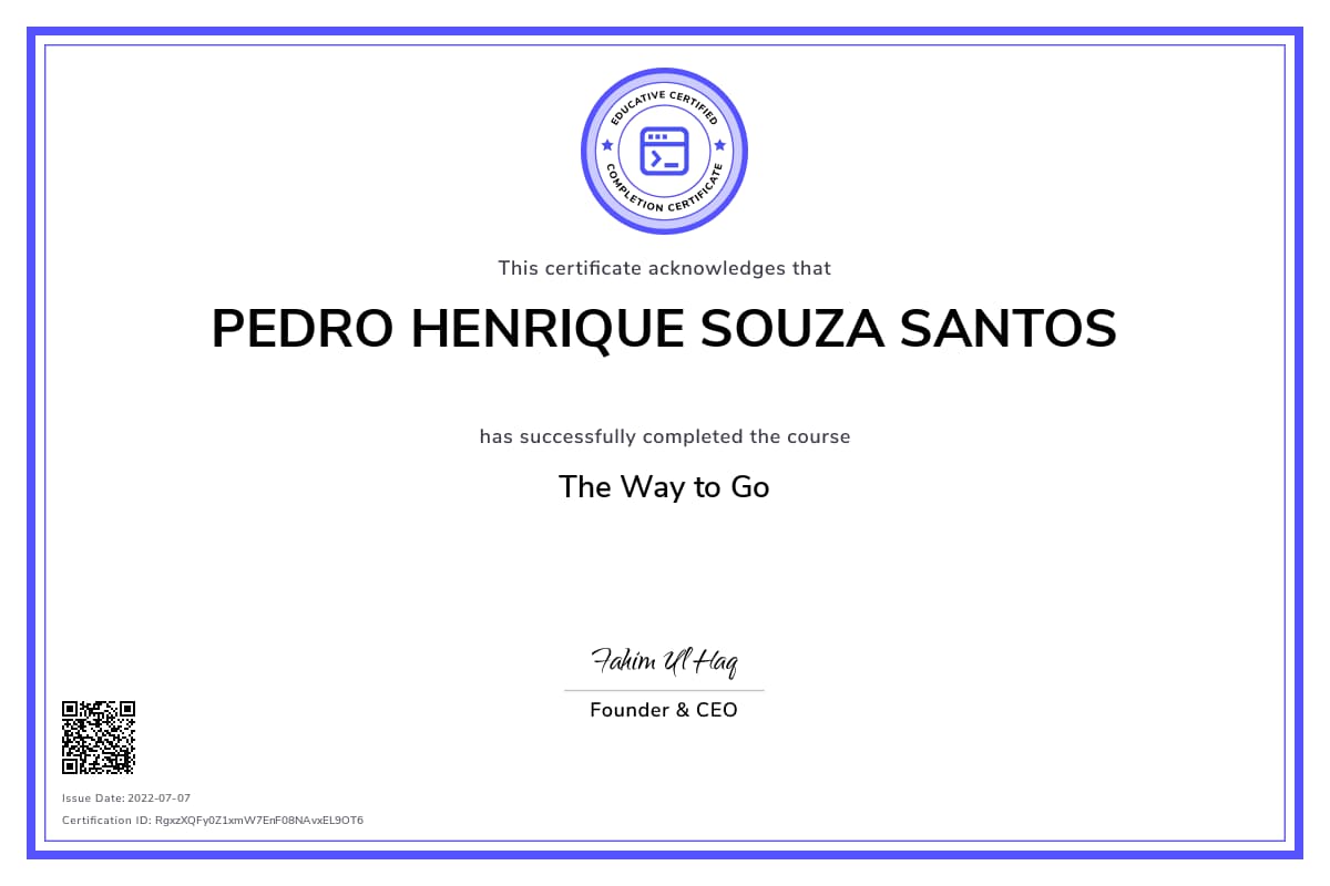 Personalized Path Certificate