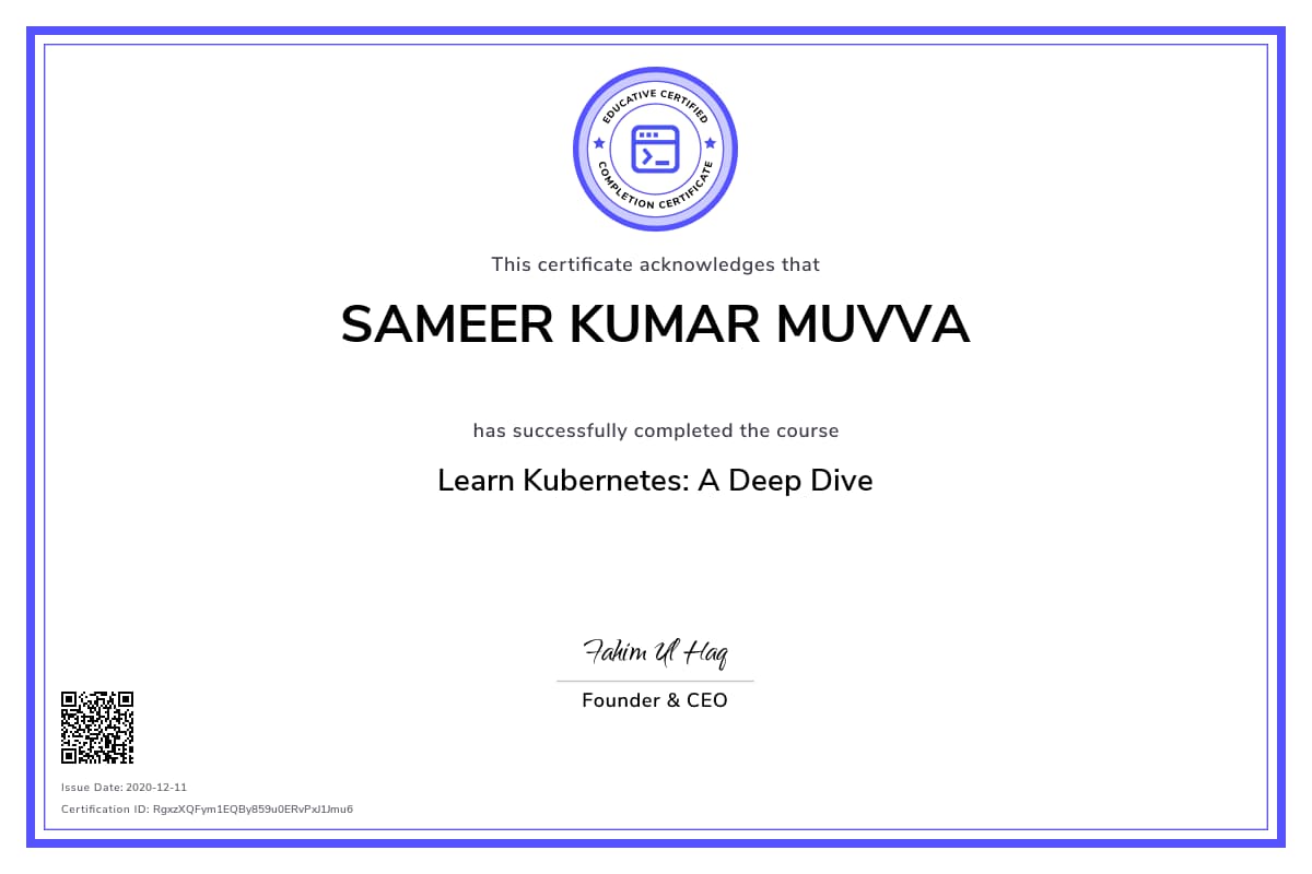 Personalized Path Certificate