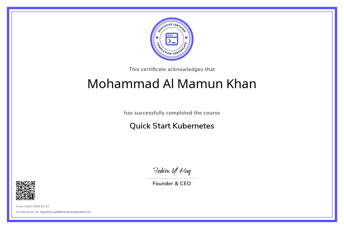 Course Certificate