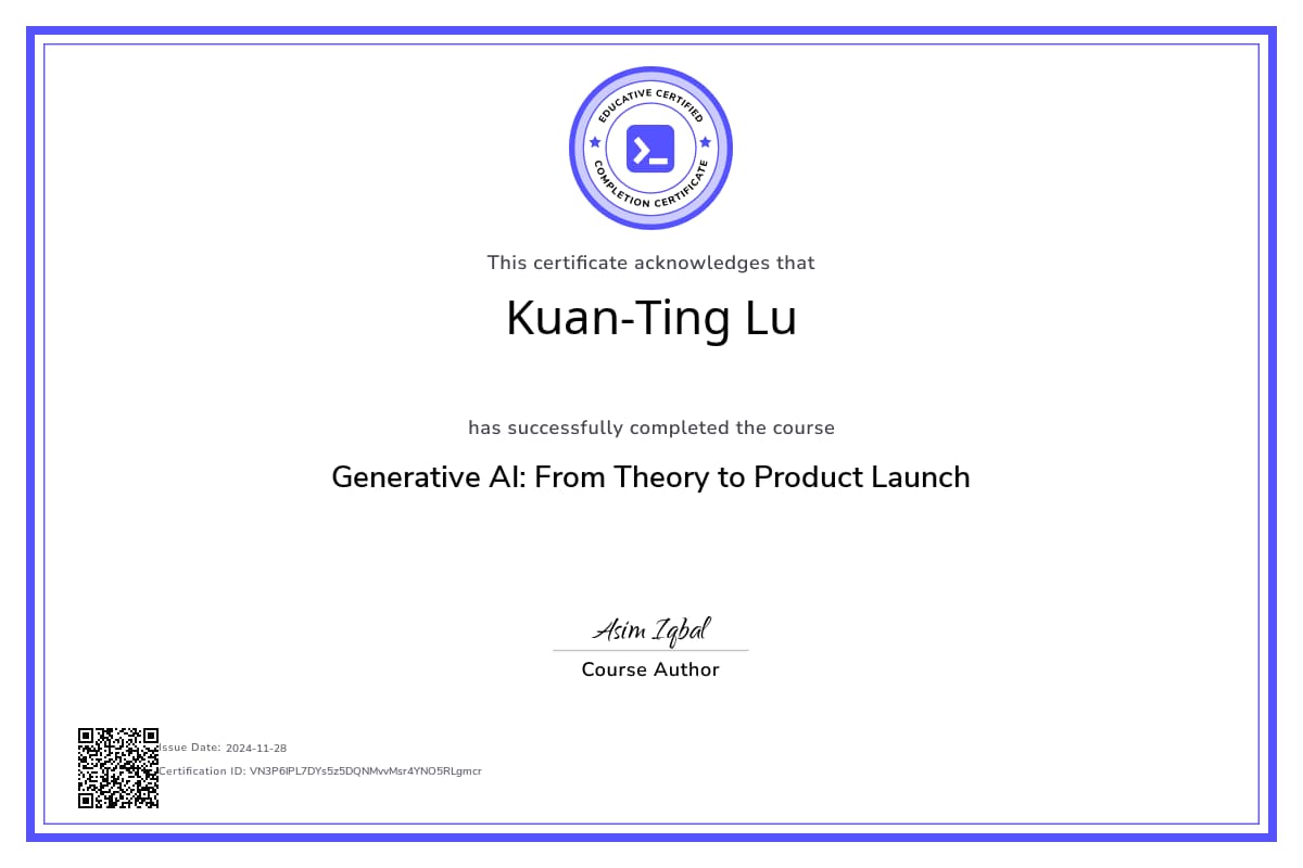 Course Certificate