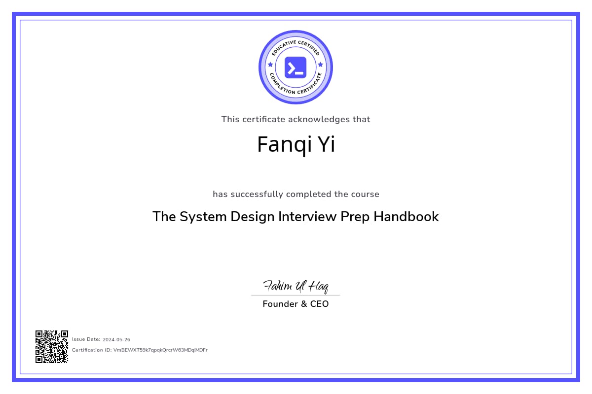 Course Certificate