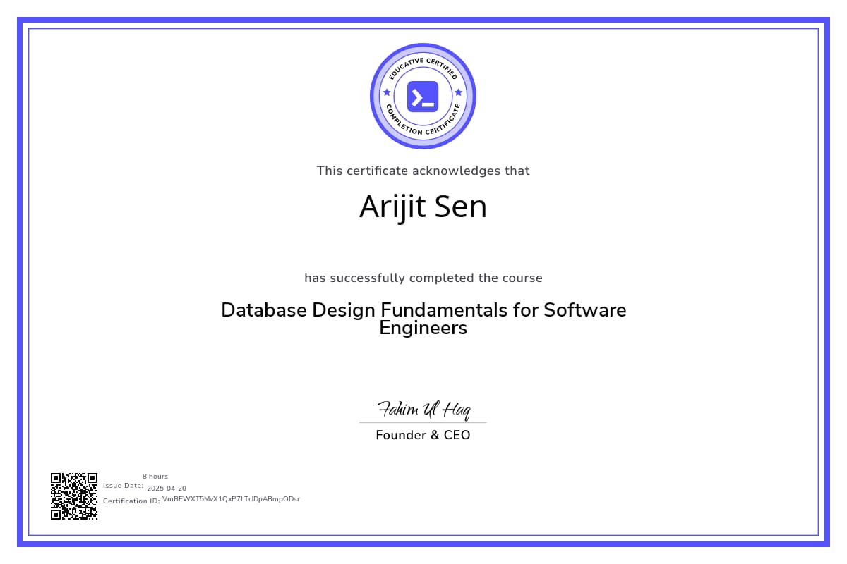 Course Certificate