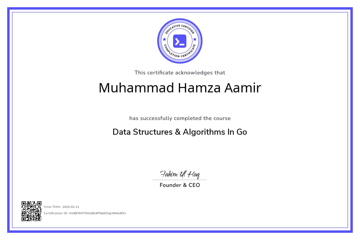Course Certificate