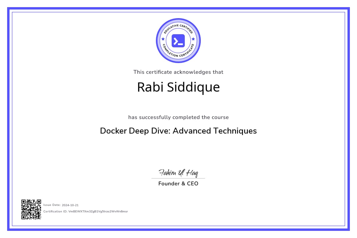 Course Certificate