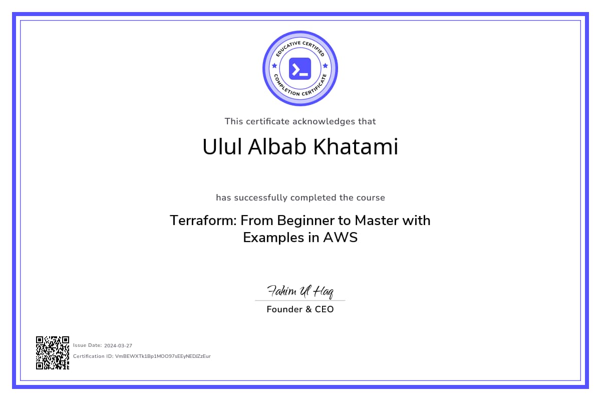 Course Certificate