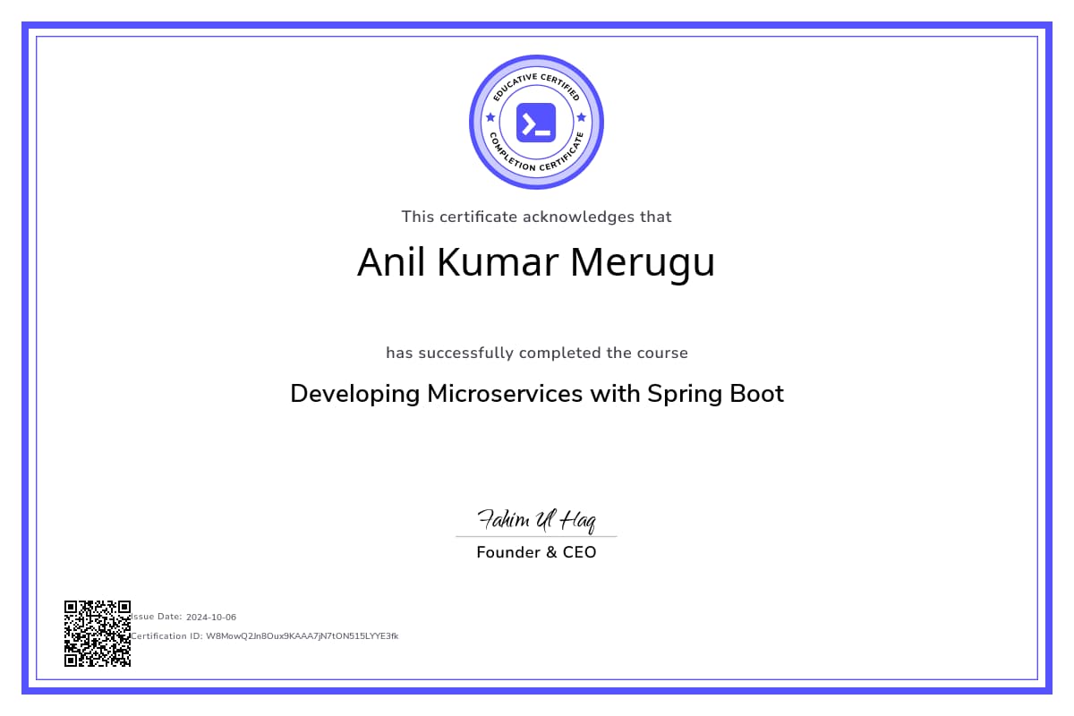 Personalized Path Certificate
