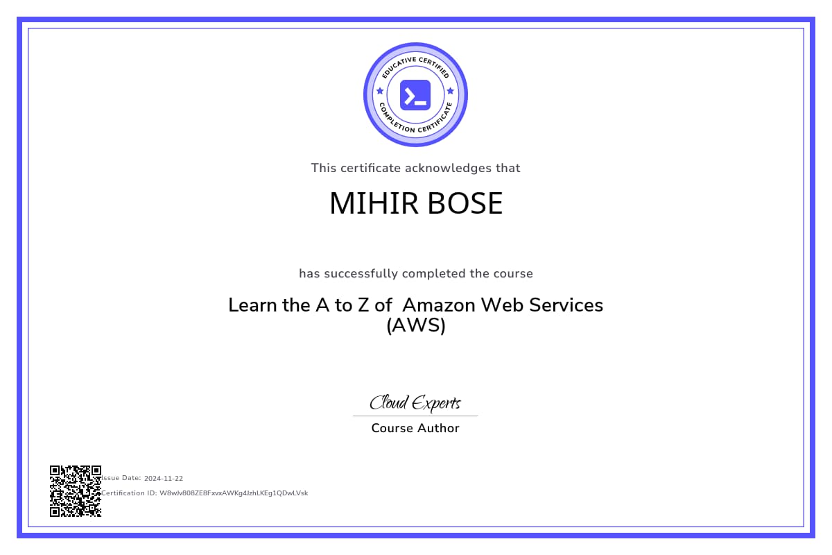 Course Certificate