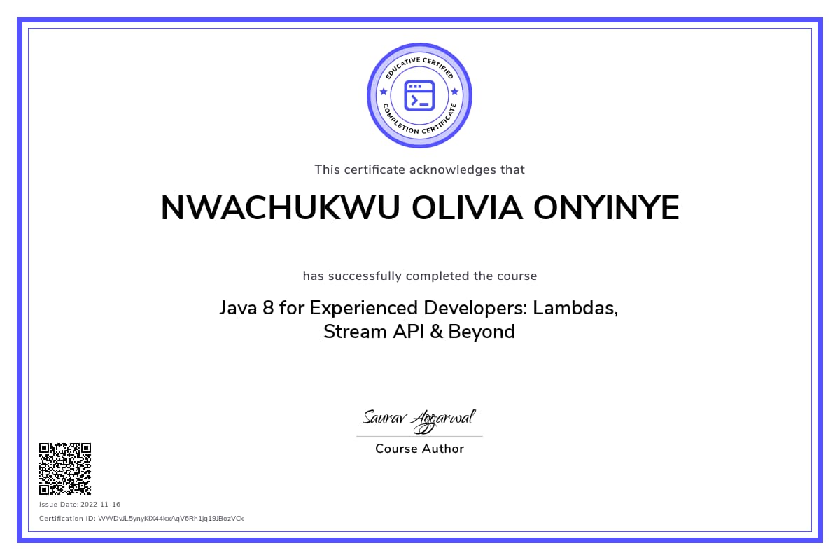 Personalized Path Certificate