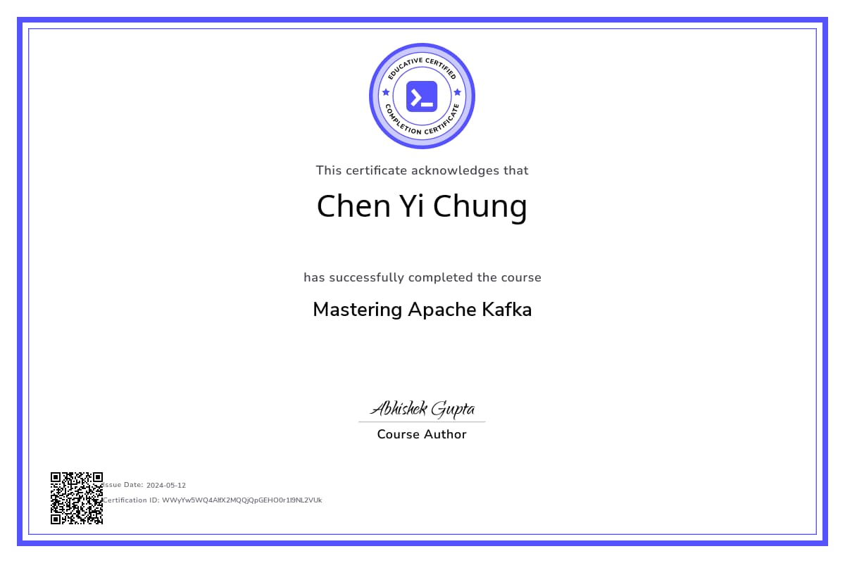 Course Certificate