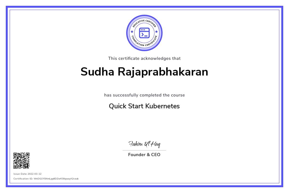Personalized Path Certificate