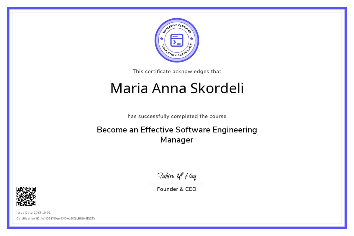 Course Certificate