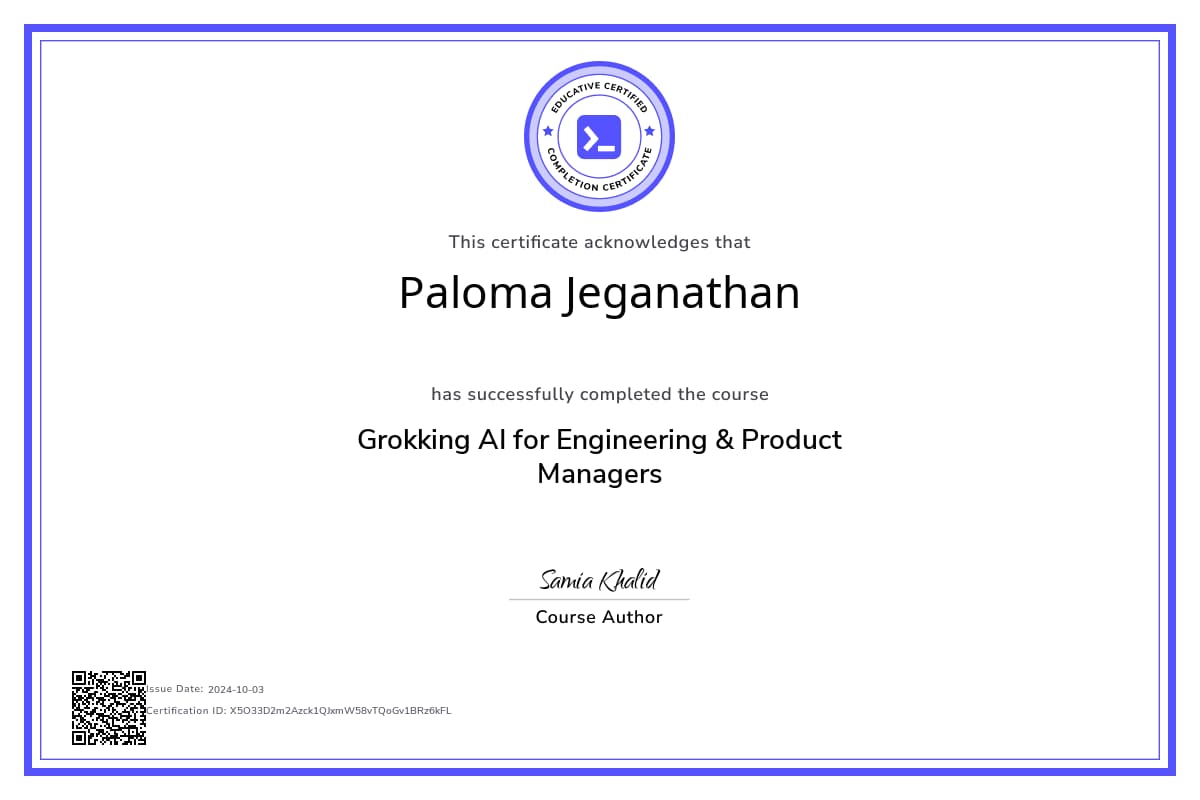 Course Certificate