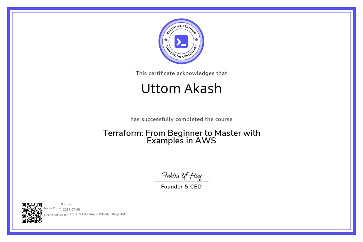 Course Certificate