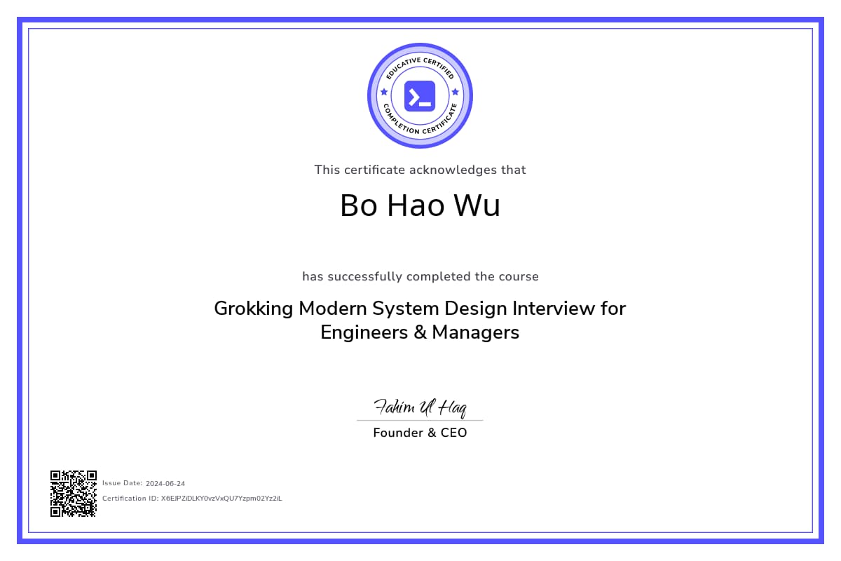 Course Certificate