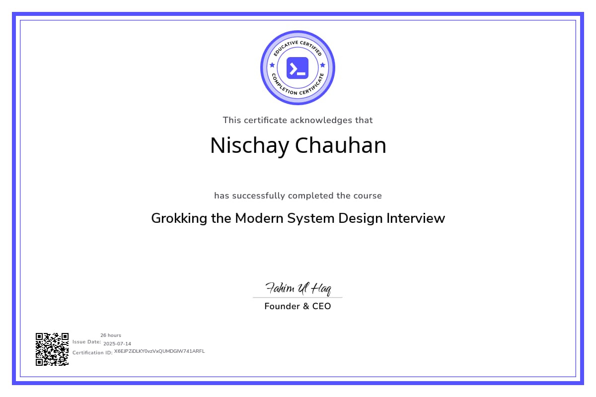 Course Certificate