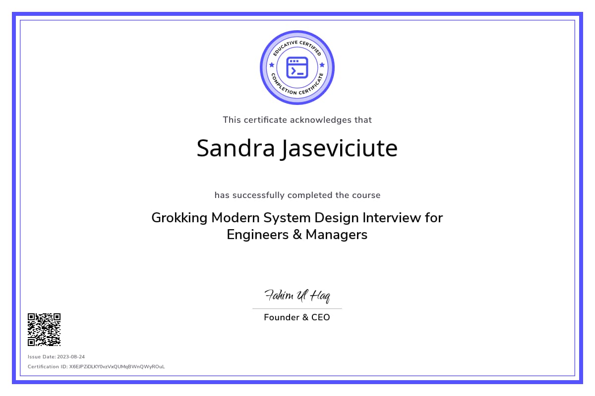 Course Certificate
