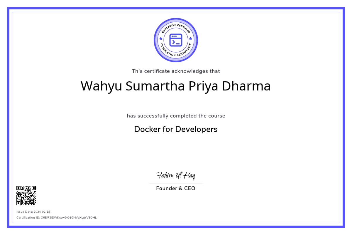 Course Certificate