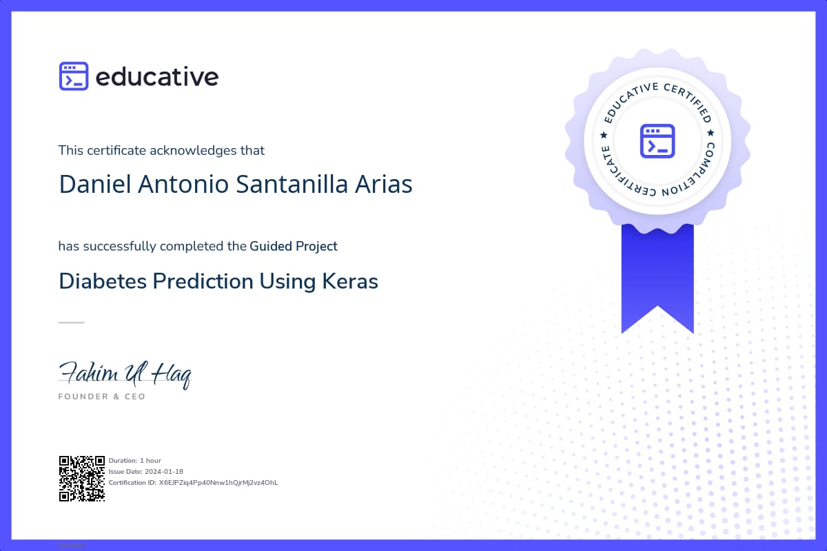 Project Certificate