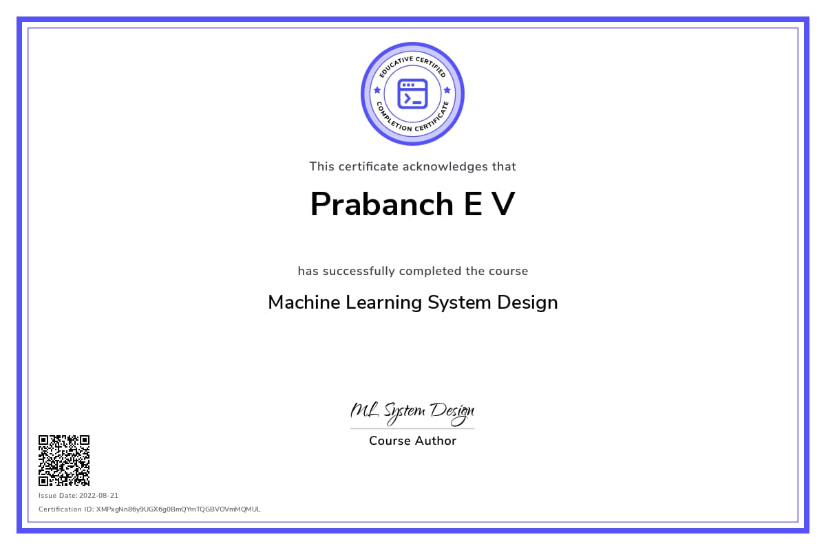 Personalized Path Certificate