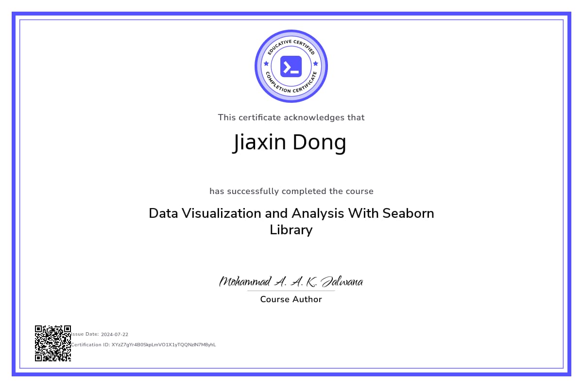 Course Certificate