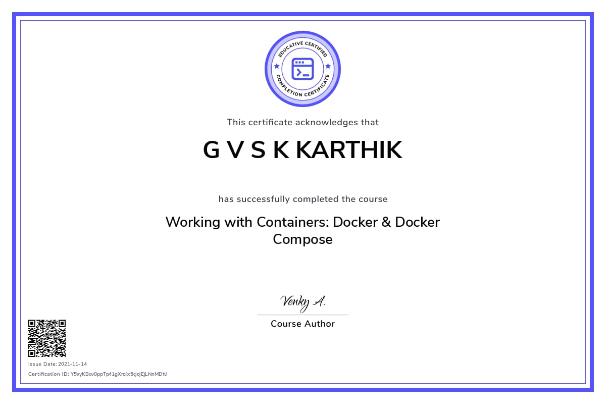 Personalized Path Certificate