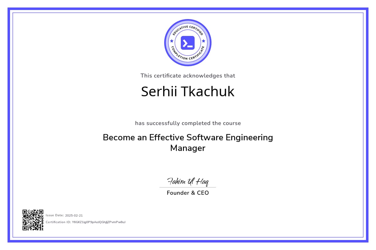 Course Certificate