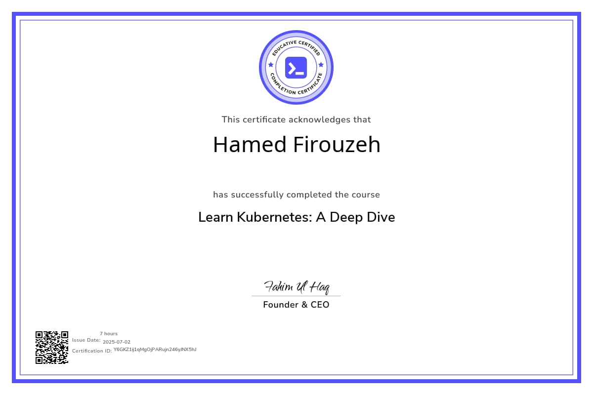 Course Certificate