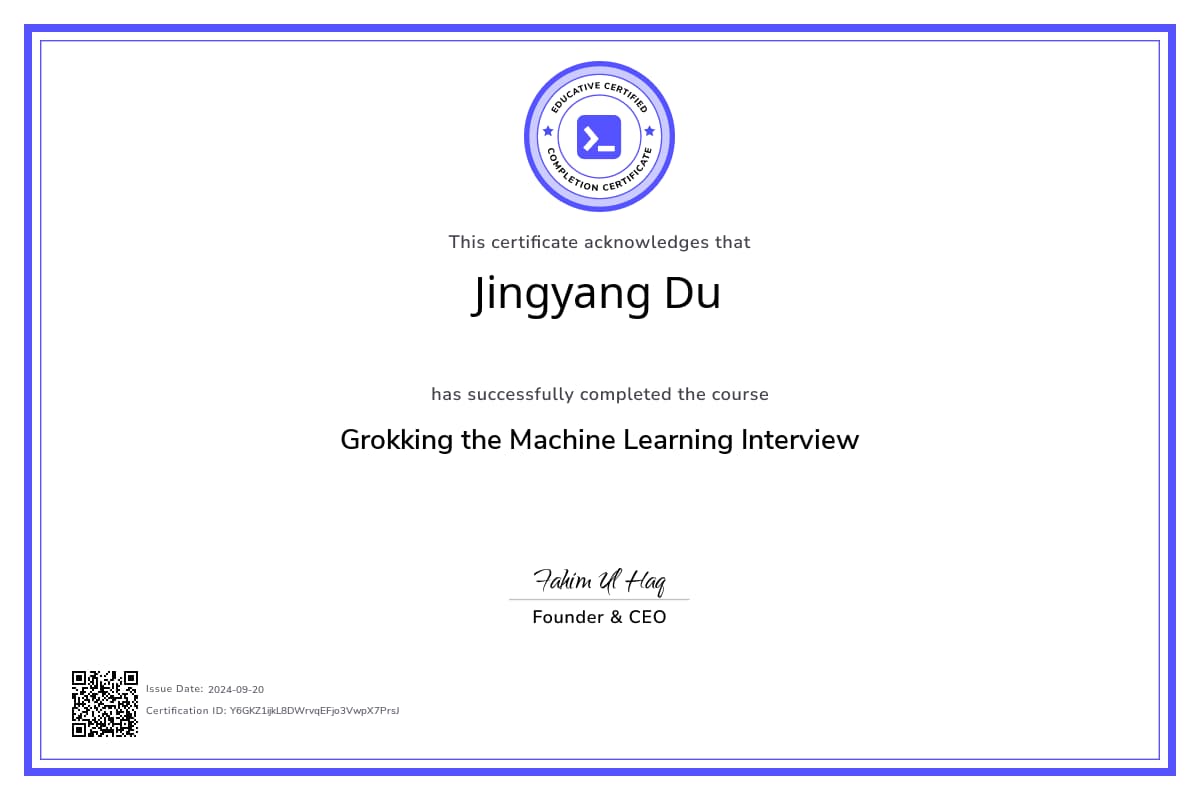 Course Certificate