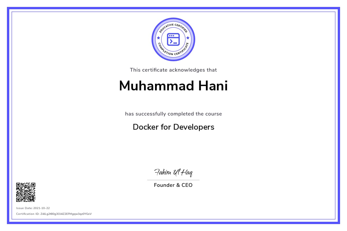 Personalized Path Certificate