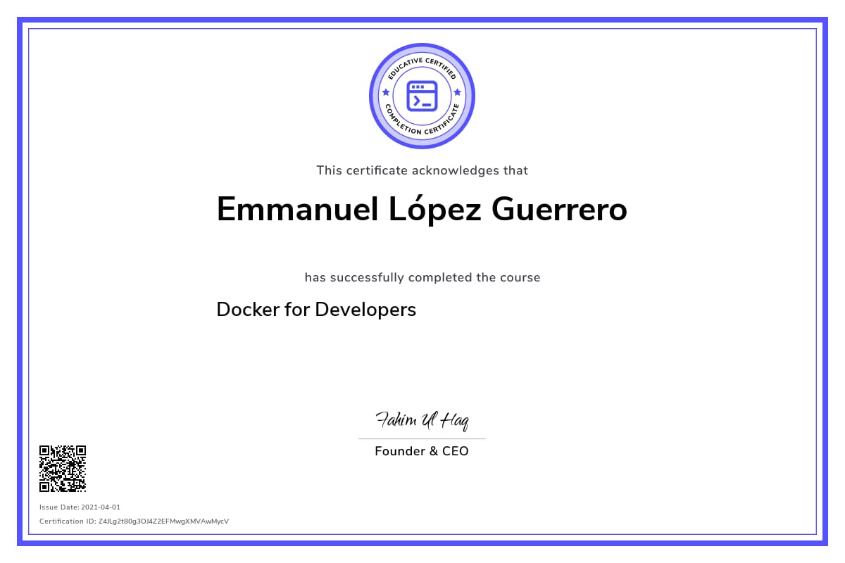 Personalized Path Certificate