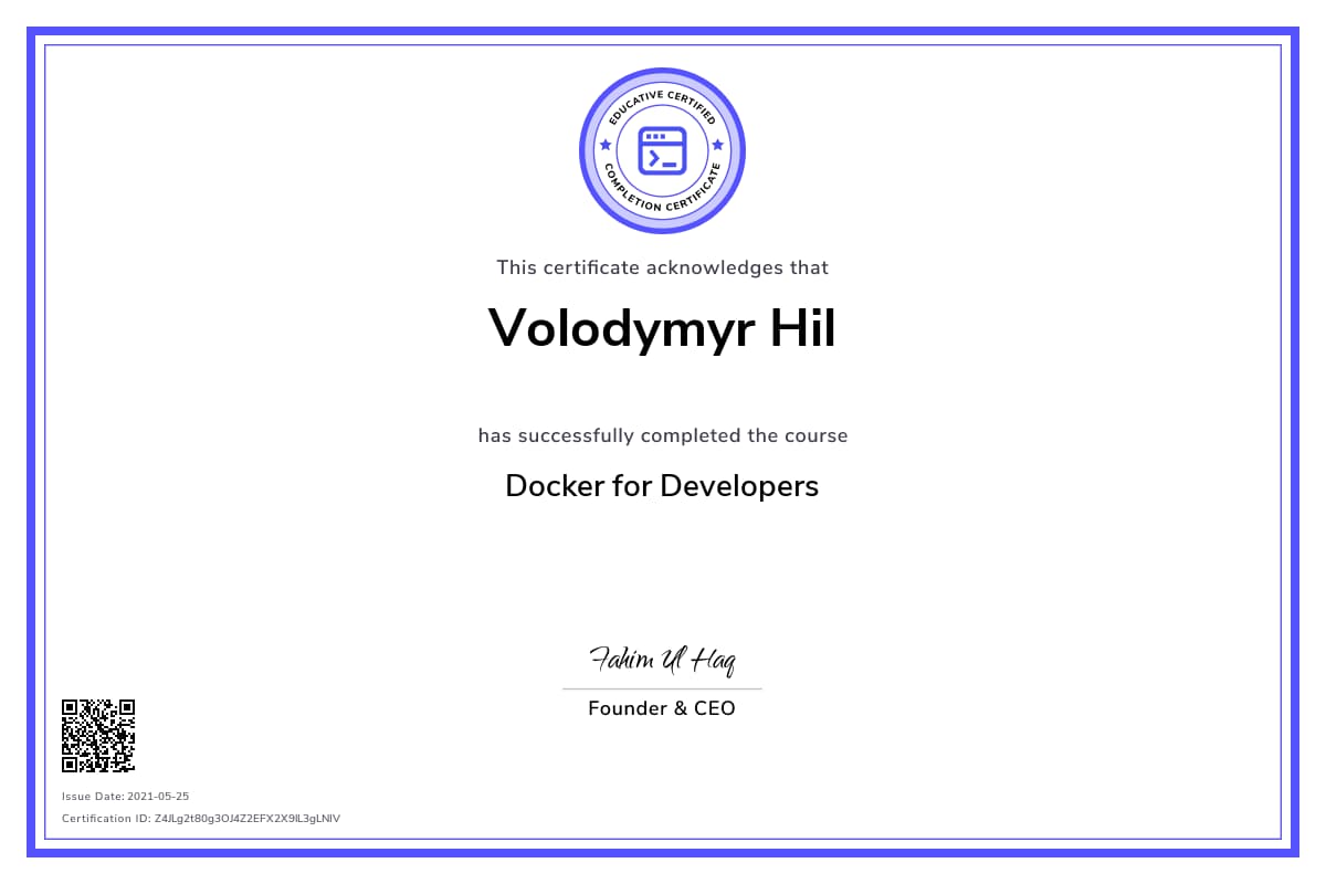 Personalized Path Certificate