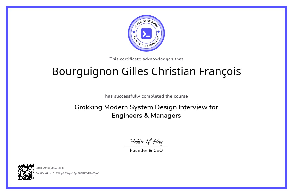 Course Certificate
