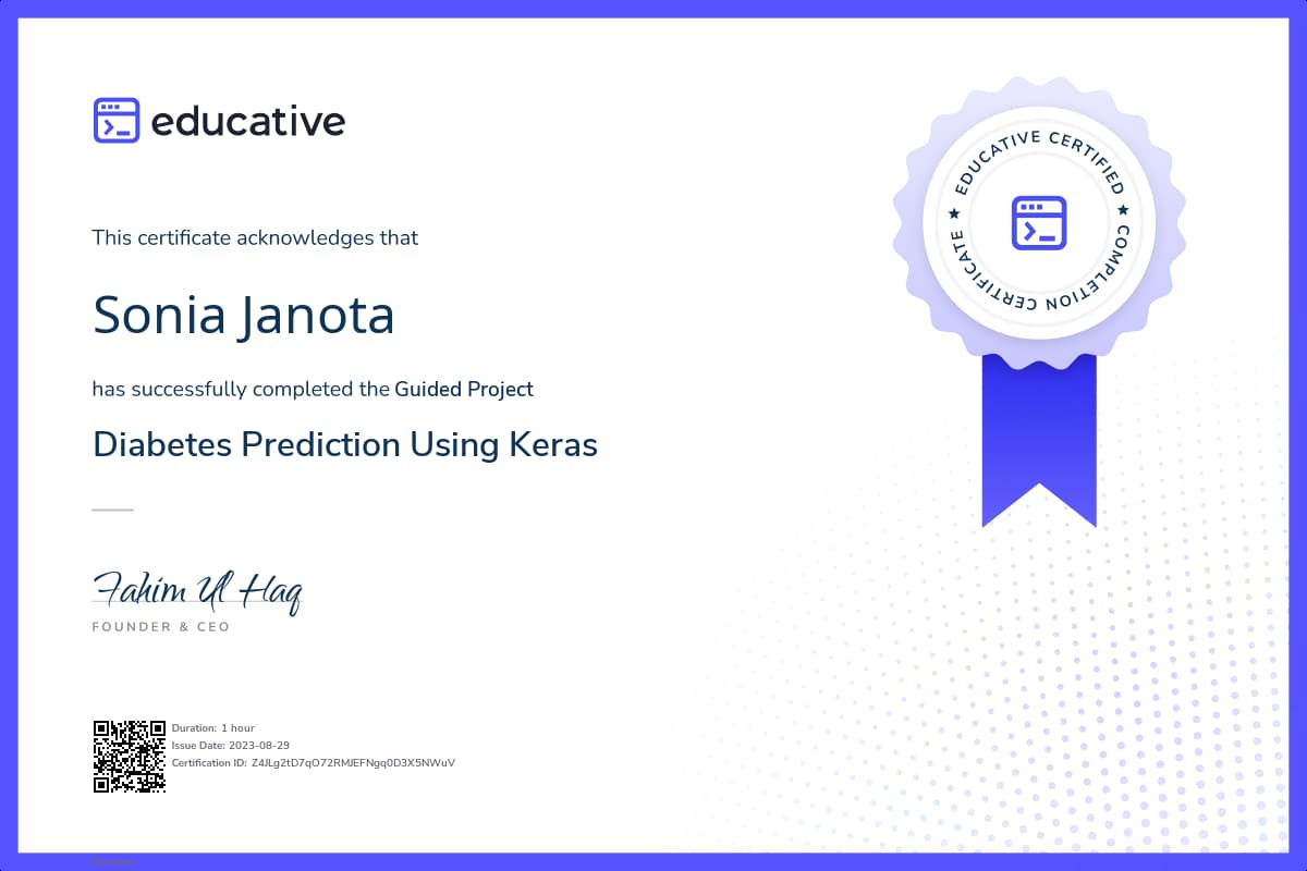 Project Certificate