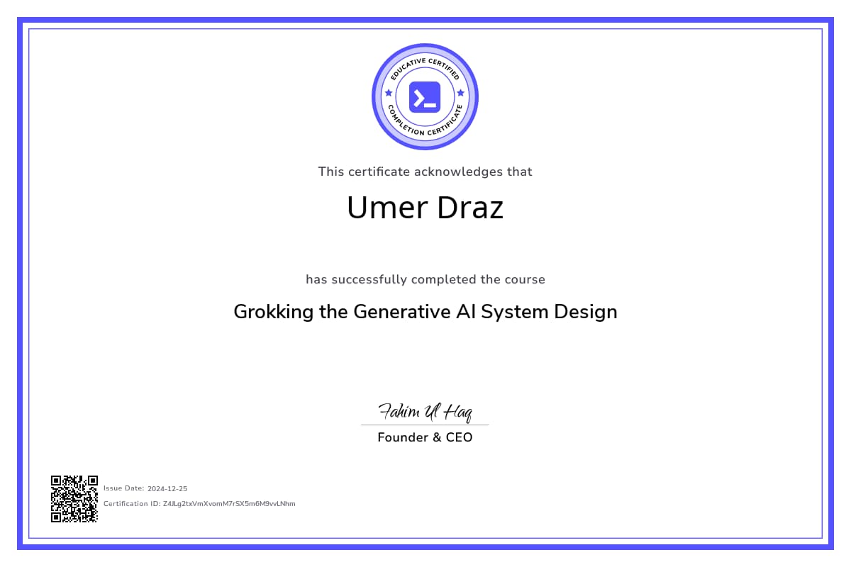 Course Certificate