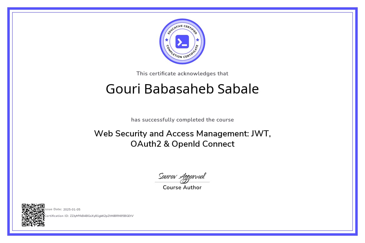 Course Certificate