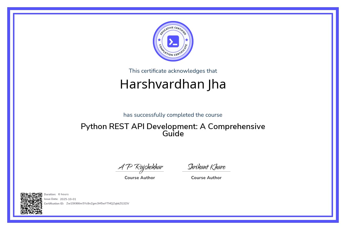 Course Certificate