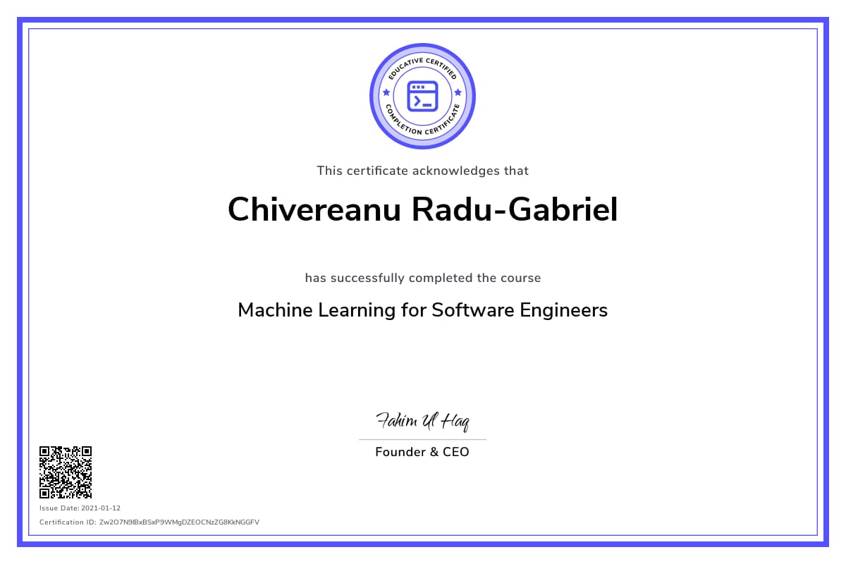 Personalized Path Certificate