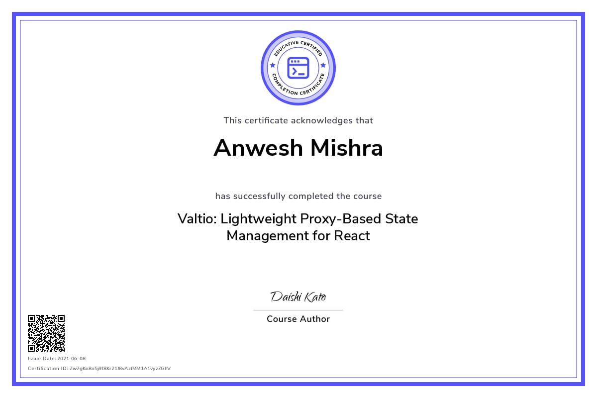 Personalized Path Certificate
