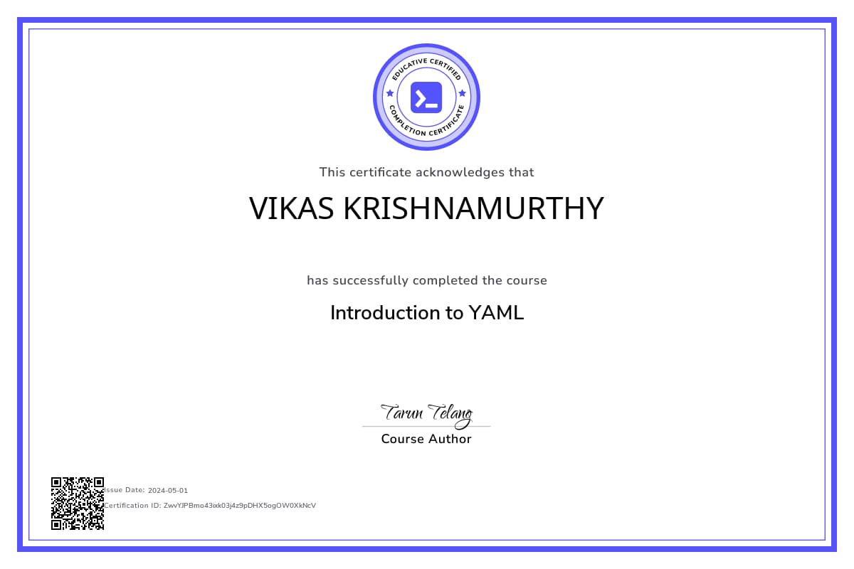 Personalized Path Certificate