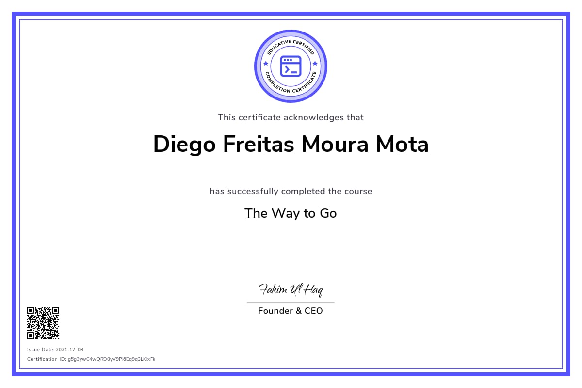 Personalized Path Certificate