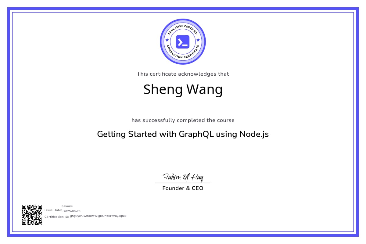 Course Certificate