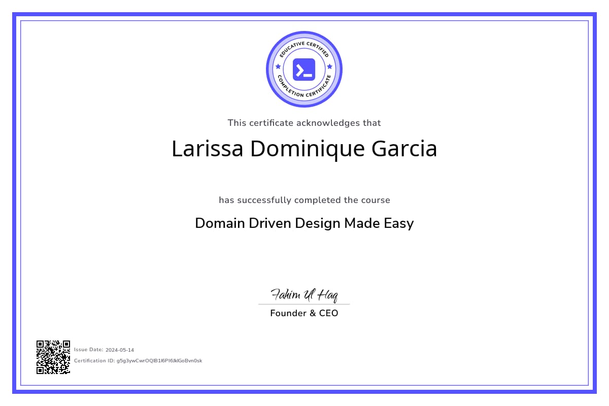 Course Certificate
