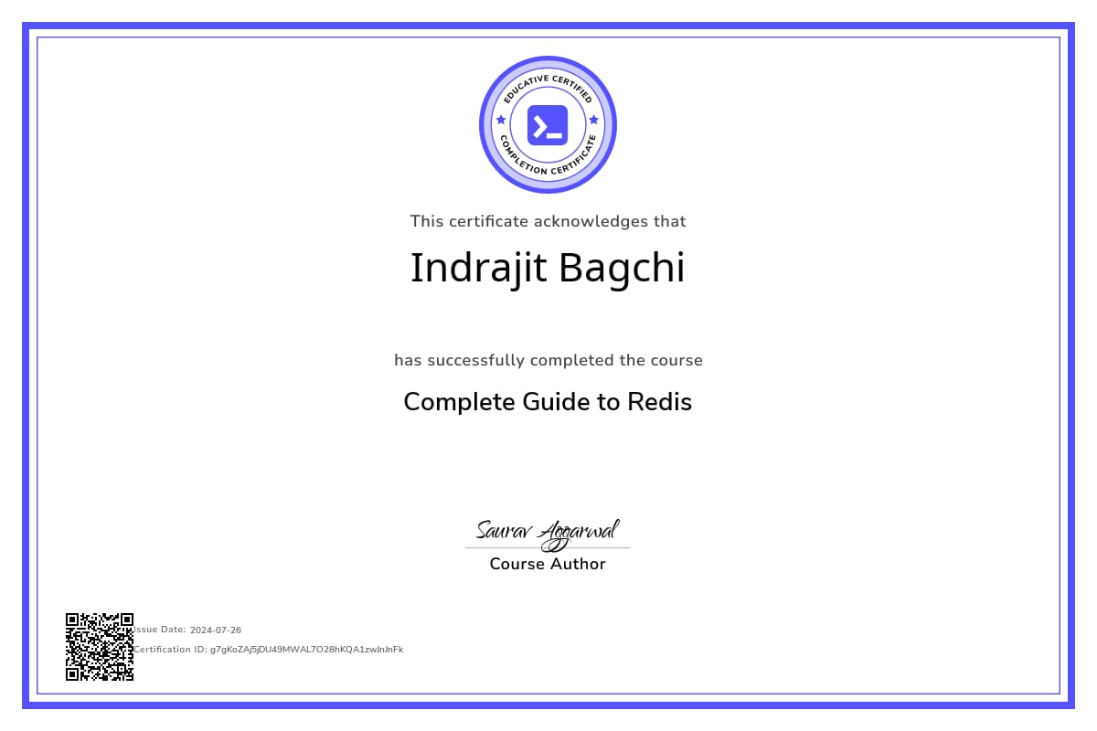 Course Certificate