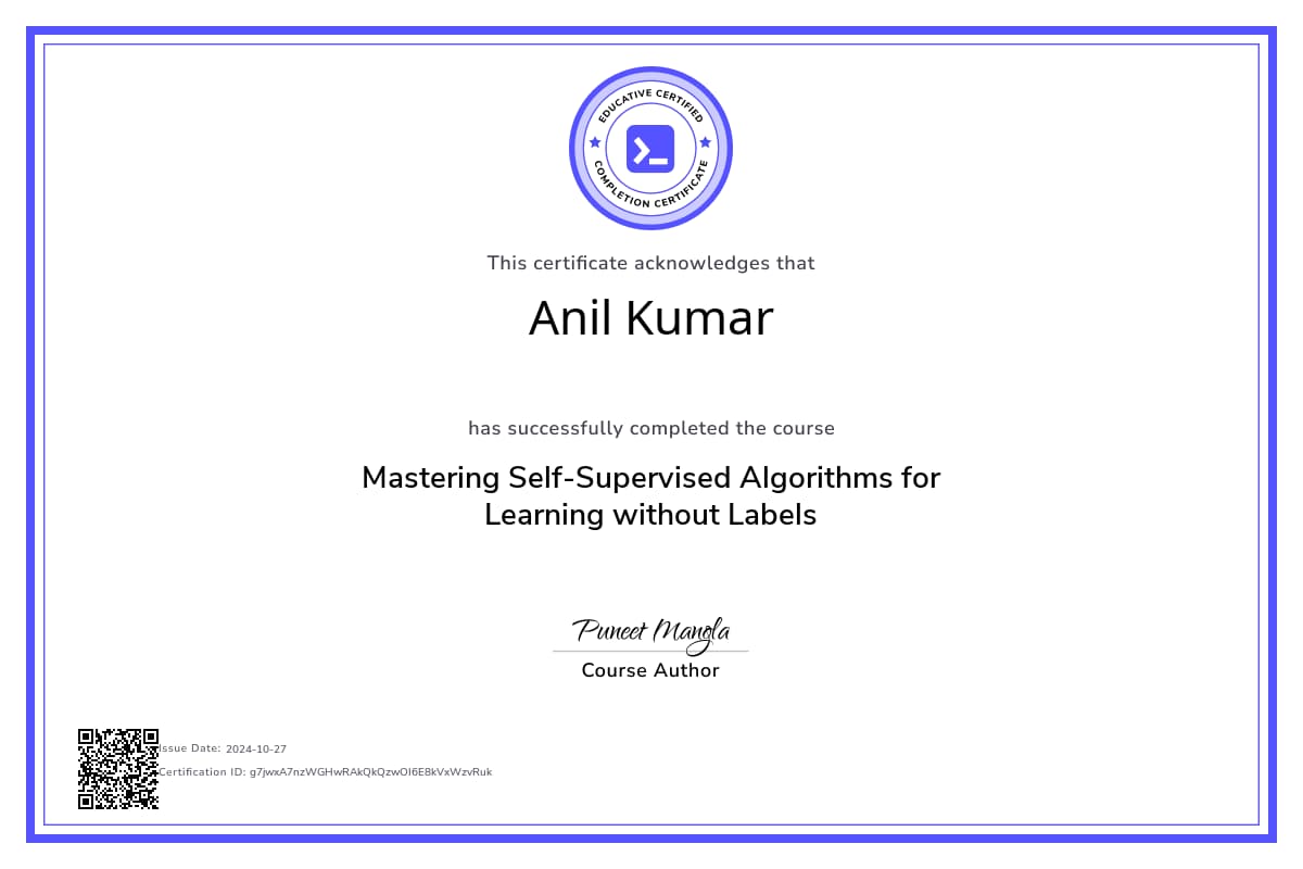 Course Certificate