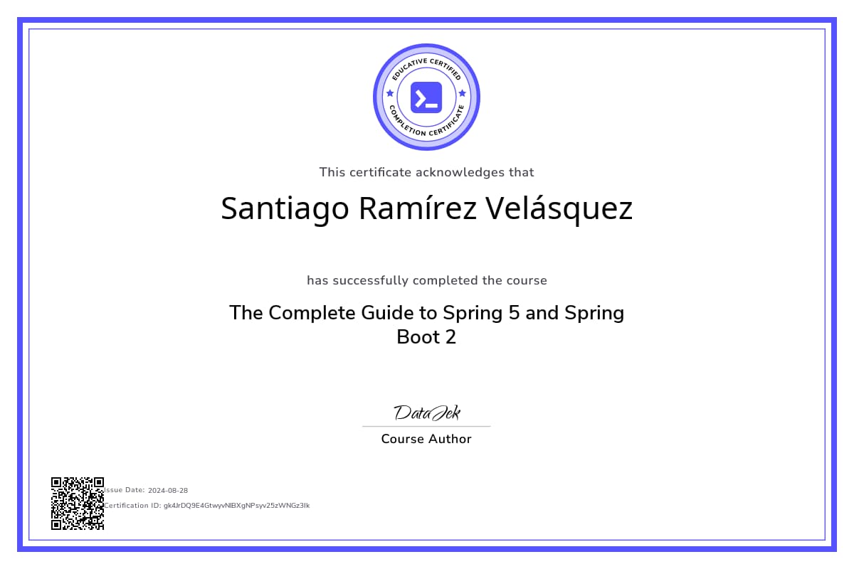 Course Certificate