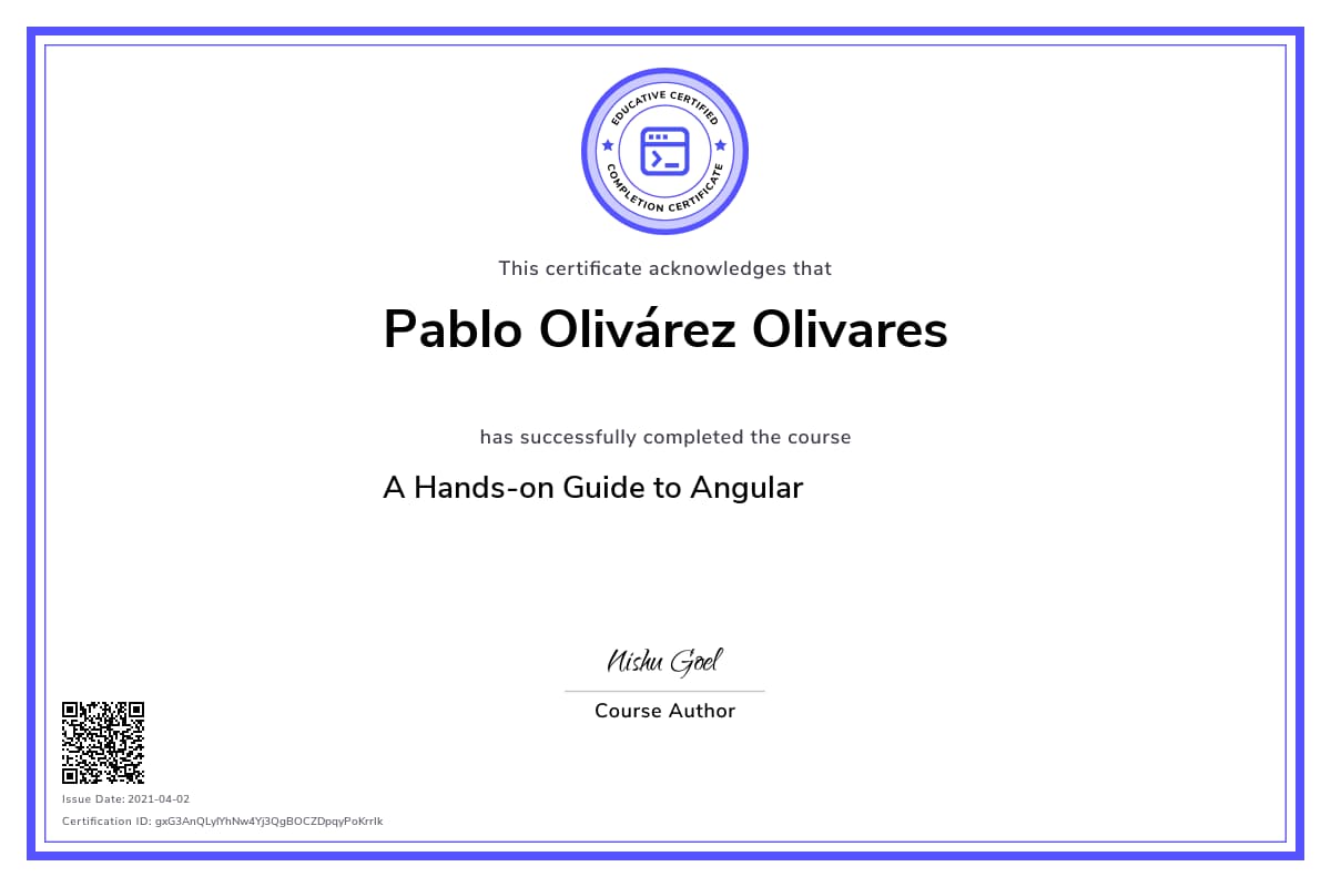 Personalized Path Certificate