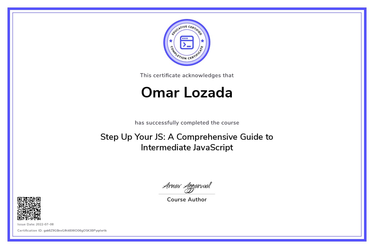 Personalized Path Certificate