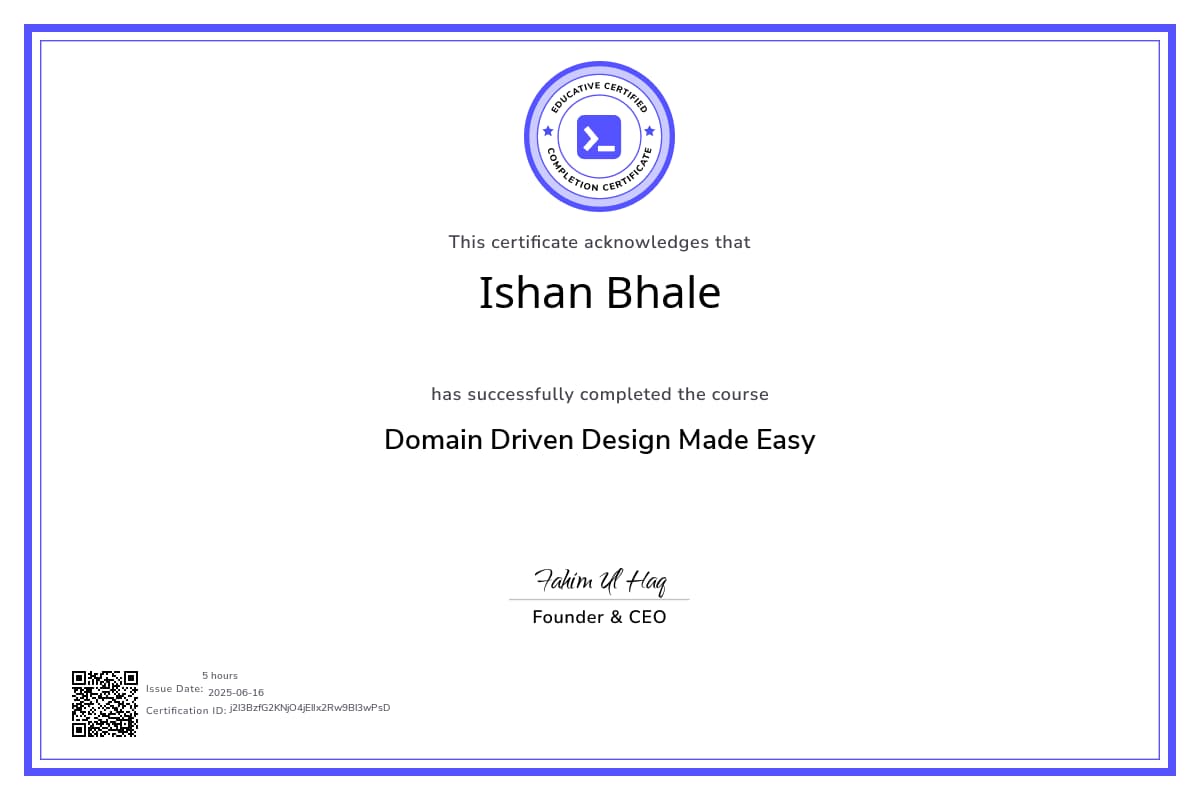 Course Certificate