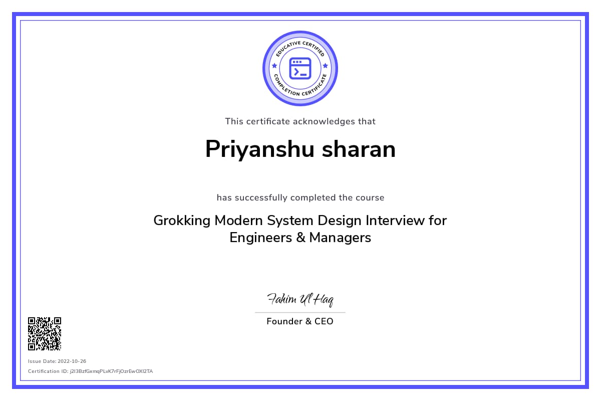 Personalized Path Certificate